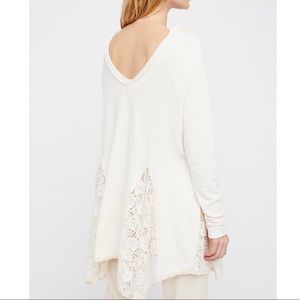 {FREE PEOPLE} No Frills Pullover in Ivory
